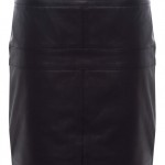 gestuz leather mini skirt