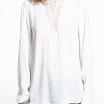 white-bell-sleeved blouse