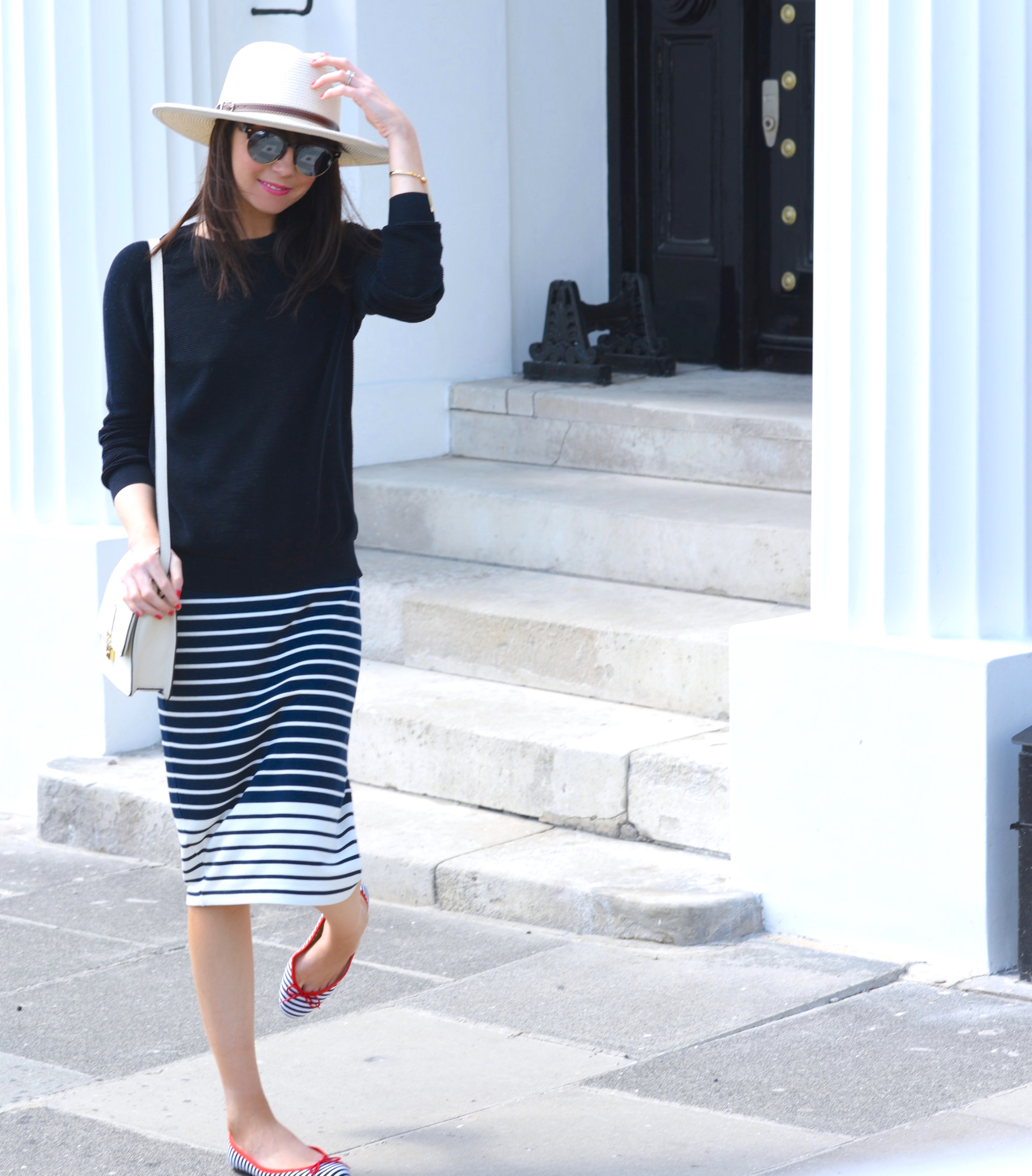 stripe-midi-skirt
