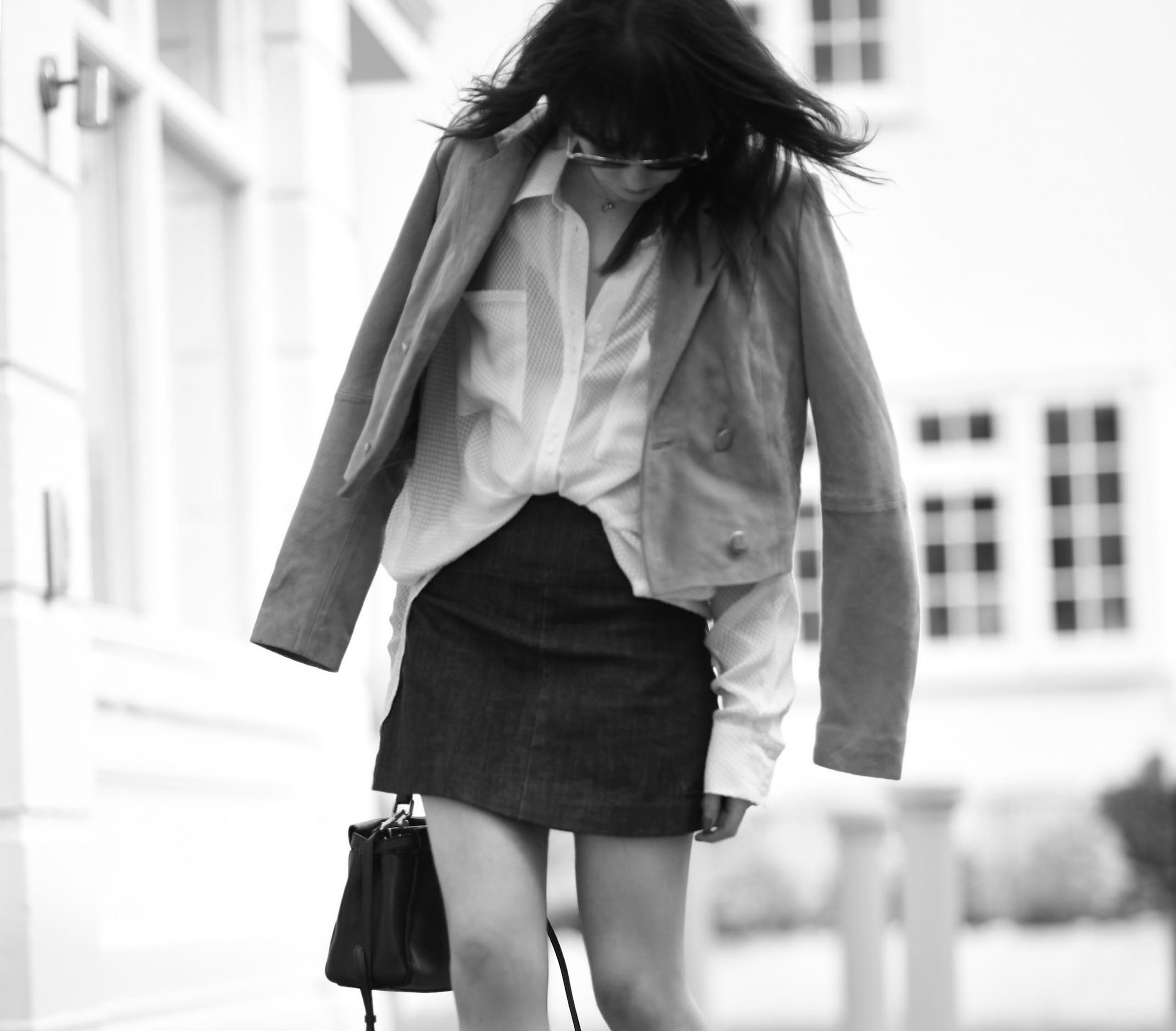 one trick suede cropped jacket pony