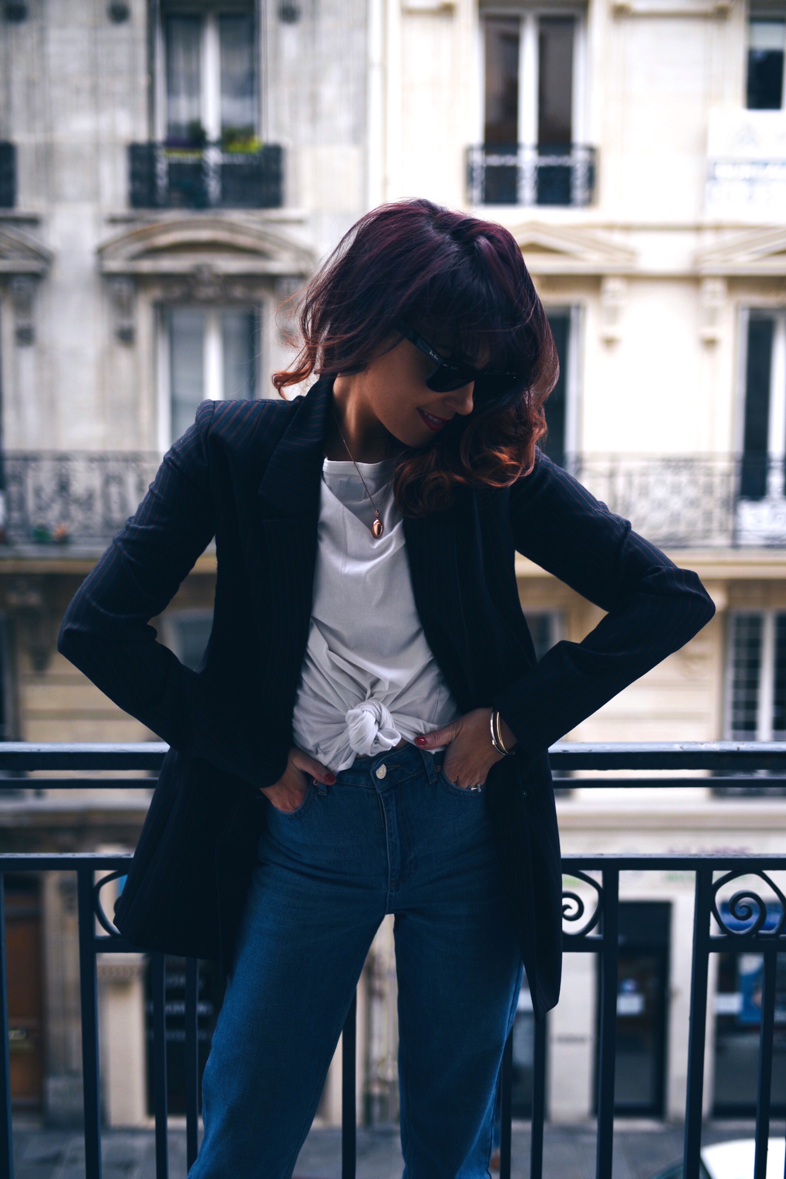 parisian-balcony-blazer-white-tee-blue-jeans