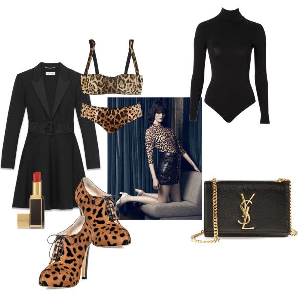 fashion leopard print collage